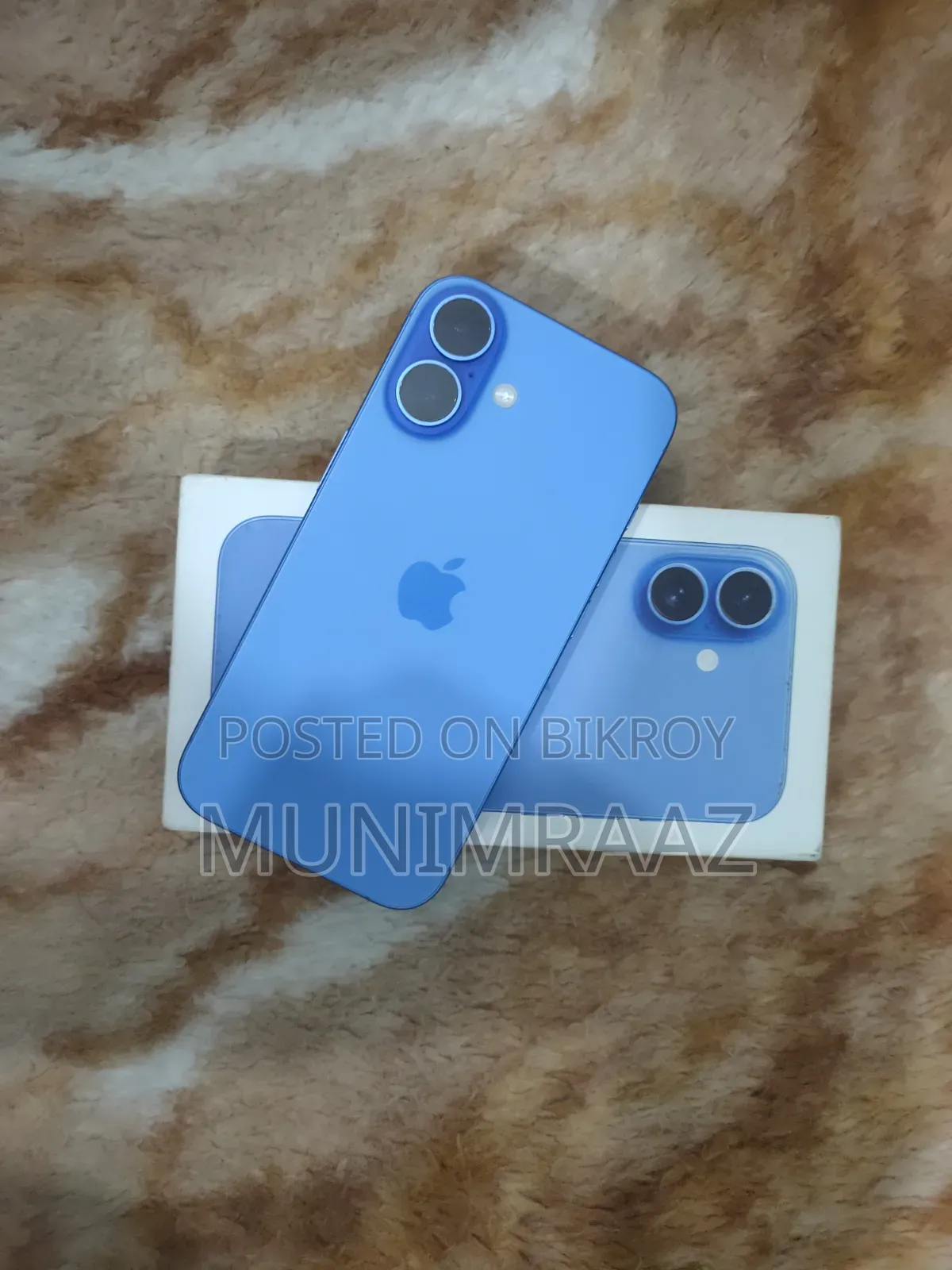 নতুন অ্যাপল আইফোন ১৬ ১২৮ জিবি নীল