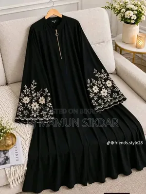 Dubai Cherry Fabric New Design Burqa