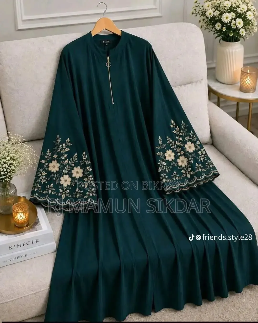Dubai Cherry Fabric New Design Burqa