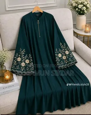 Dubai Cherry Fabric New Design Burqa