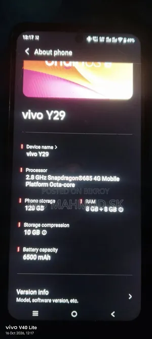 Vivo Y29 4G 128 GB Gray
