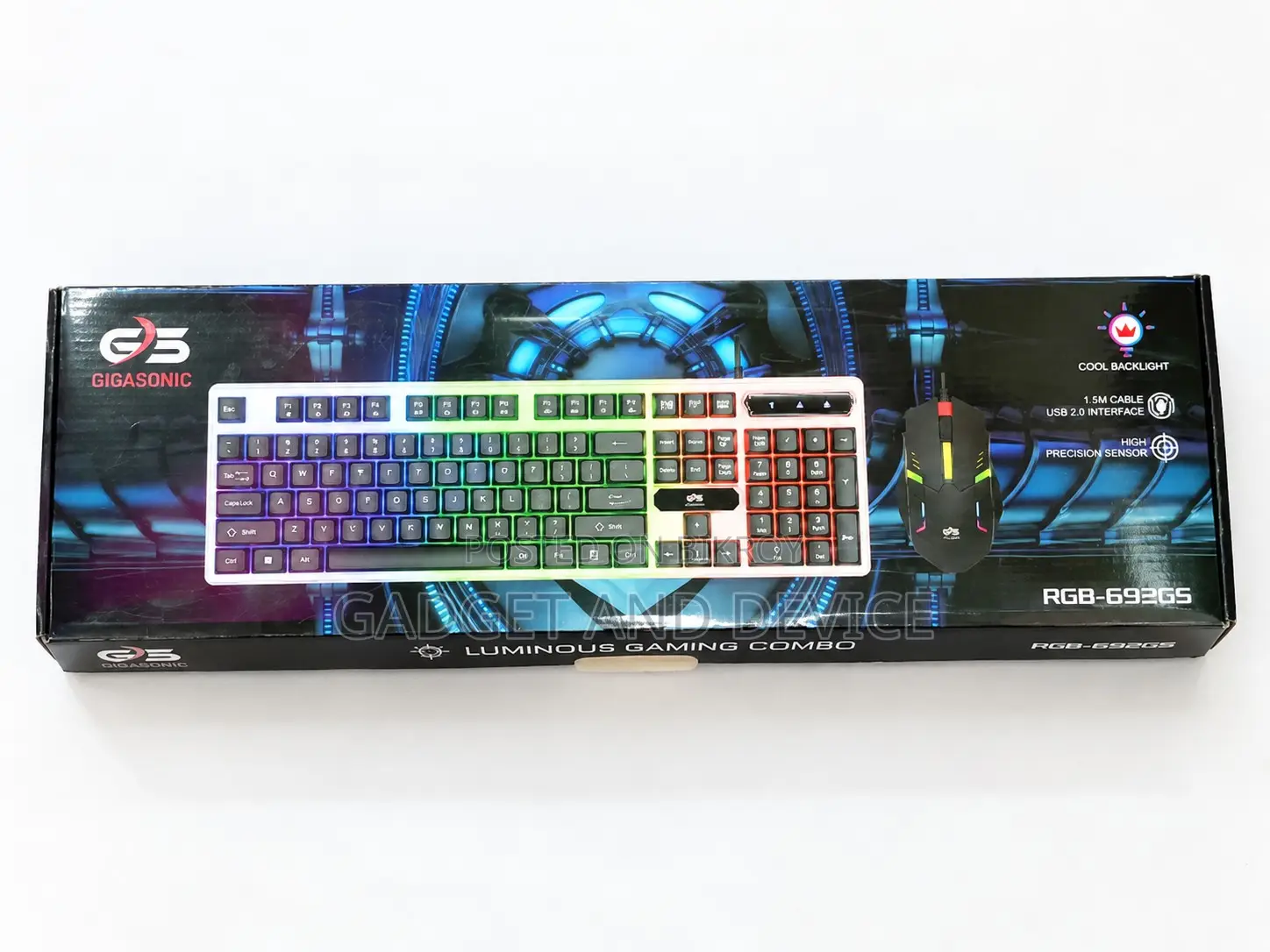 Gigasonic 699GS RGB USB Keyboard Mouse Combo