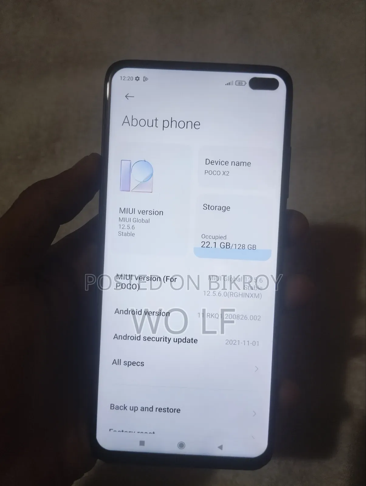 Xiaomi Poco X3 128 GB Blue