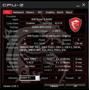 Desktop Computer MSI 8GB AMD SSD 256GB