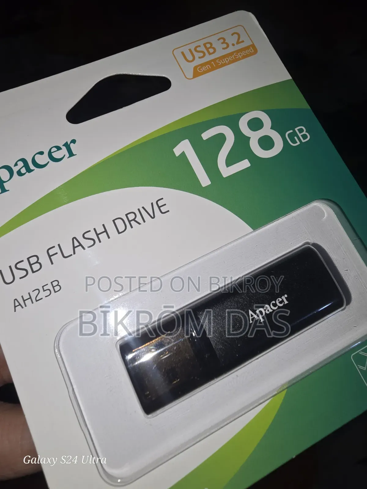 Apacer, ১২৮জিবি, AH25B ইউএসবি ৩.২. ইনট্যাক্ট প্যাক