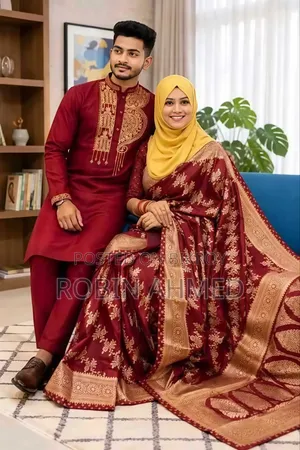 শাড়ি পাঞ্জাবি মেচিং সেট