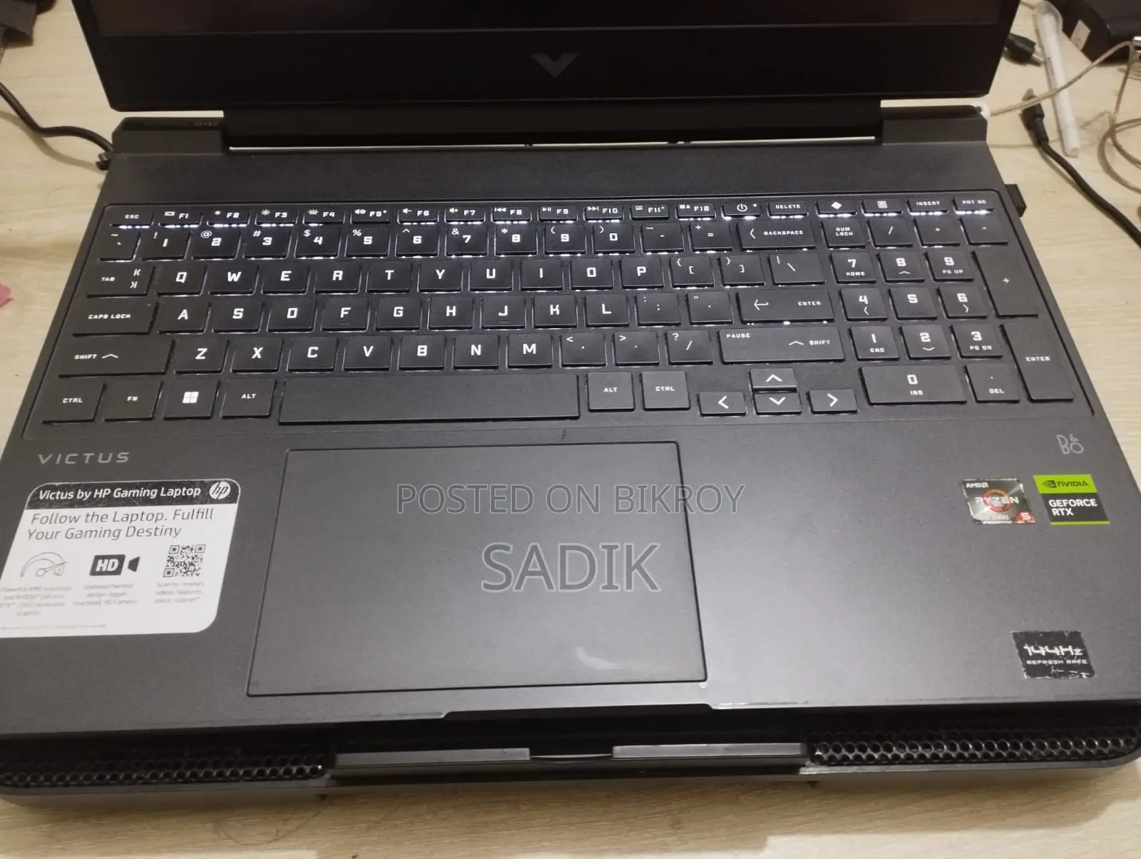 Laptop HP Victus 15 8GB AMD Ryzen 5 SSD 512GB