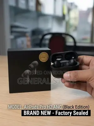 AirPods Pro H2 ANC Black Edition Mastercopy | Brand New Factory Sealed