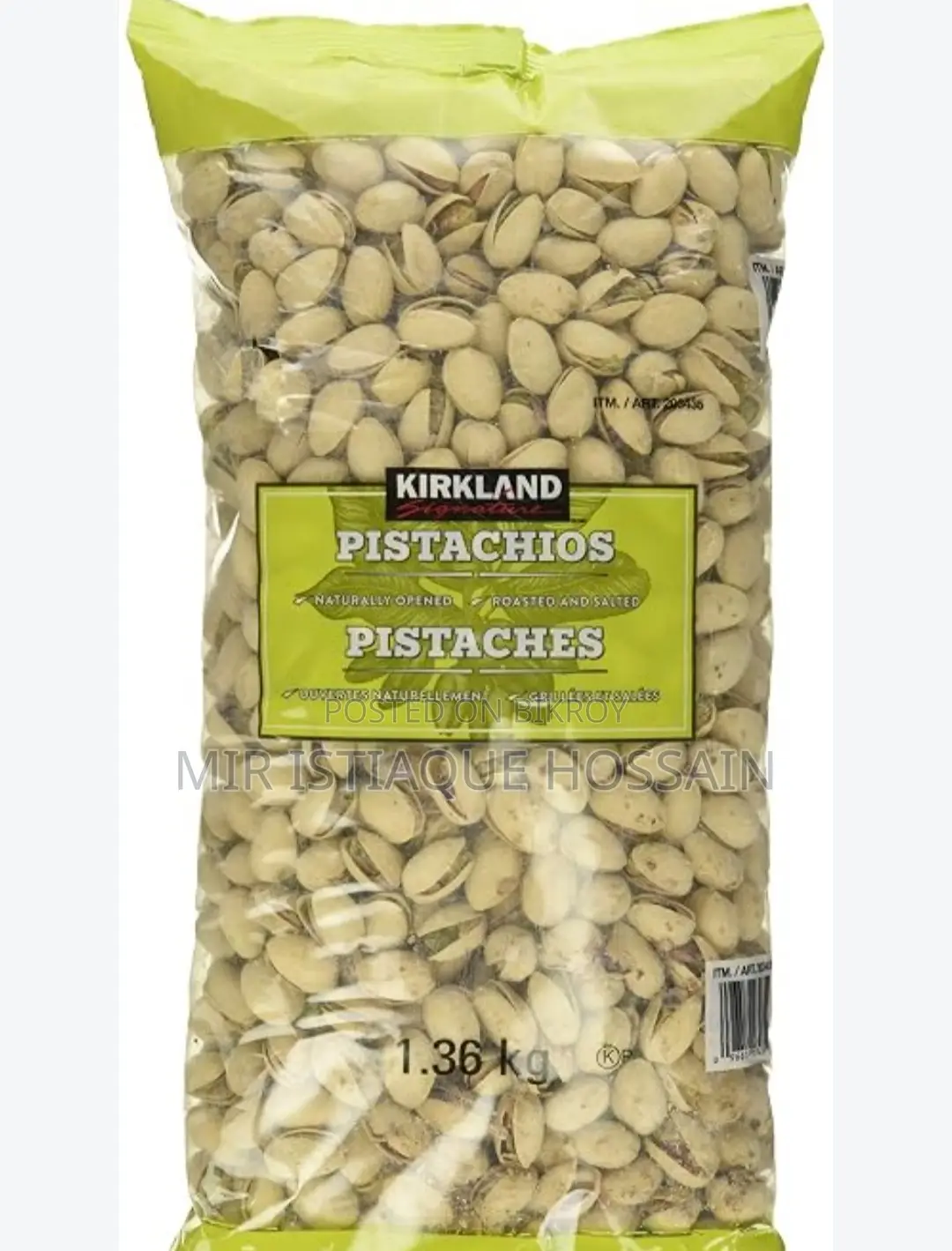 Kirkland Pistachio 1.36 Kg Imported From Japan