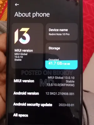 Xiaomi Redmi Note 10 Pro 128 GB Black