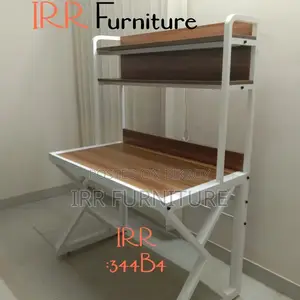 মাল্টি-টায়ার কম্পিউটার ডেস্ক উইথ বুকশেলফ-৩৪৪বি