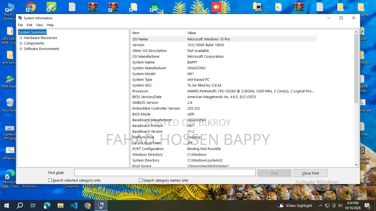 Gigabyte GA-H110MSTX-HD3-ZK 8GB Intel Core i3 SSD 256GB