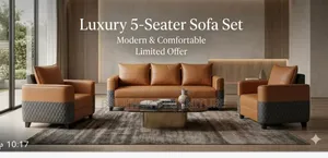 5 Seater Artificial Leather Sofa