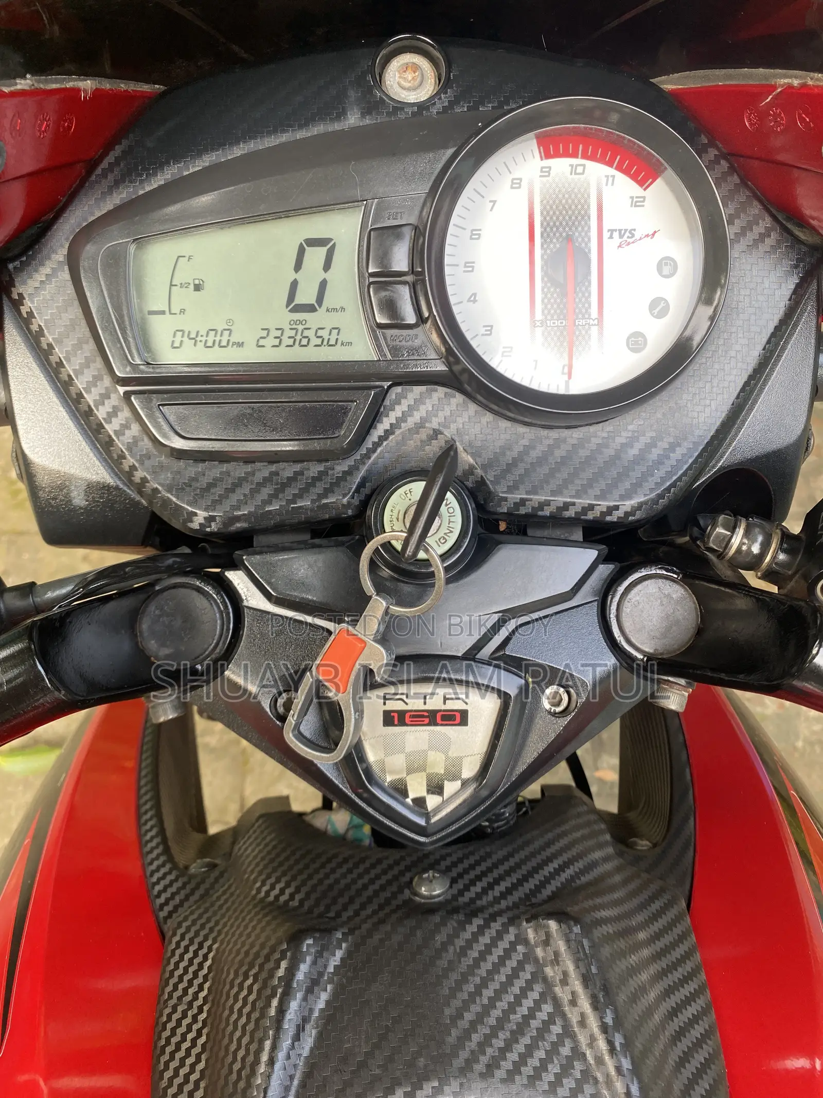 TVS Apache RTR 160 2V 2021 Red