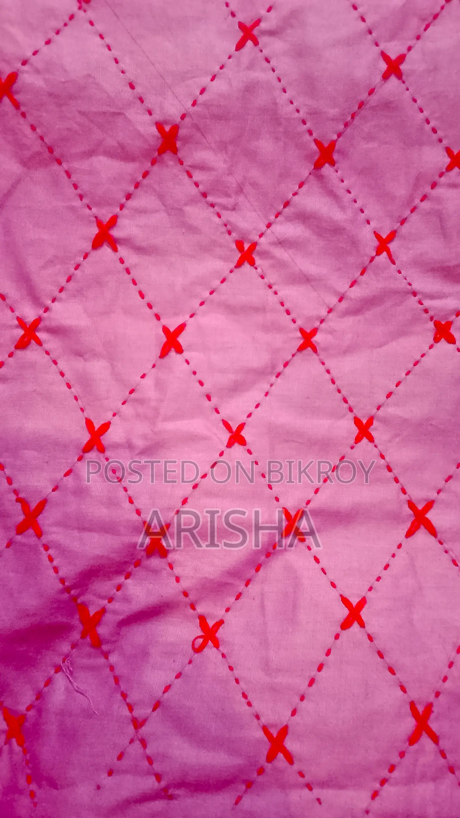 Handmade Nakshi Kantha, 2 Pieces Soft Cotton