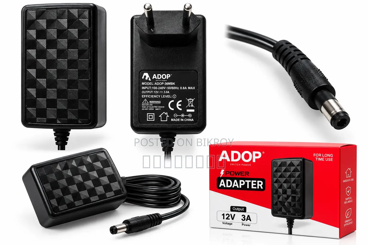 12V - 3A High Quality Charger (Power Adapter)