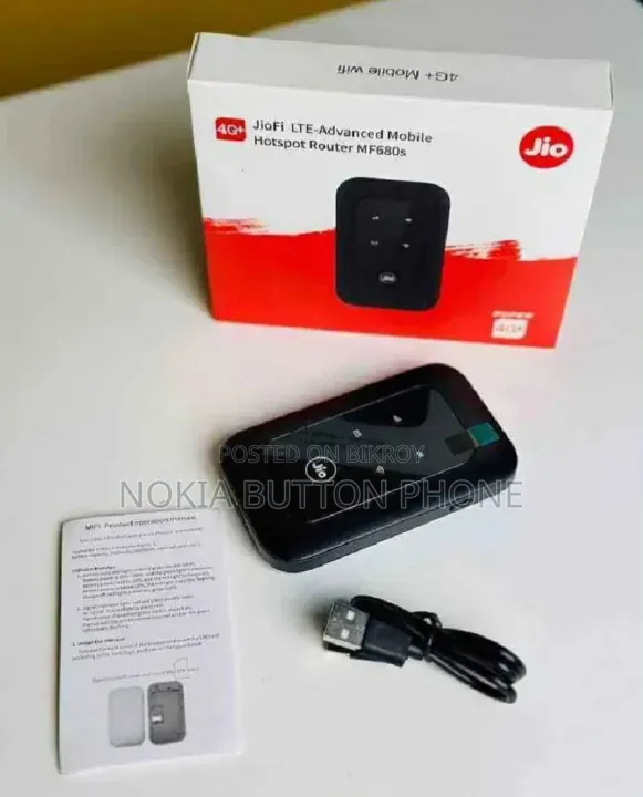 JIO 4G LTE মোবাইল ওয়াইফাই হটস্পট পোর্টেবল রাউটার – MF680s