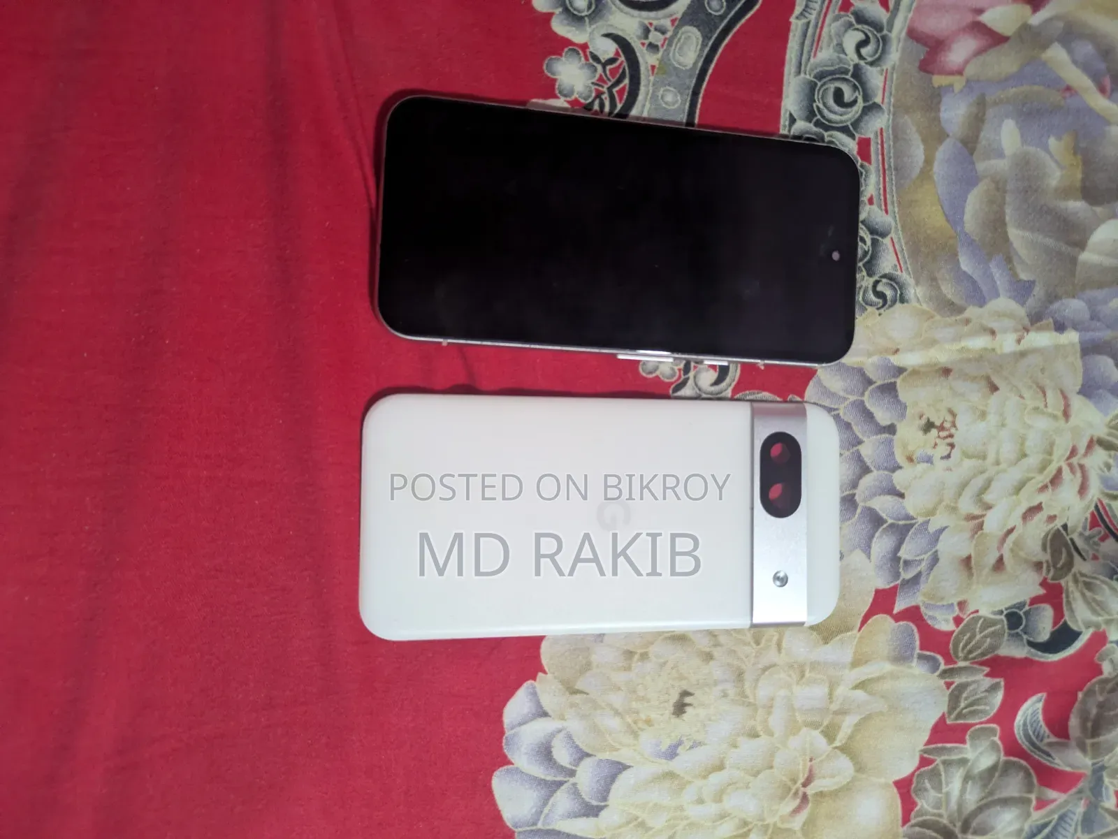 Google Pixel পুরানো ডিসপ্লে। ফিঙ্গারপ্রিন্ট কাজ করে