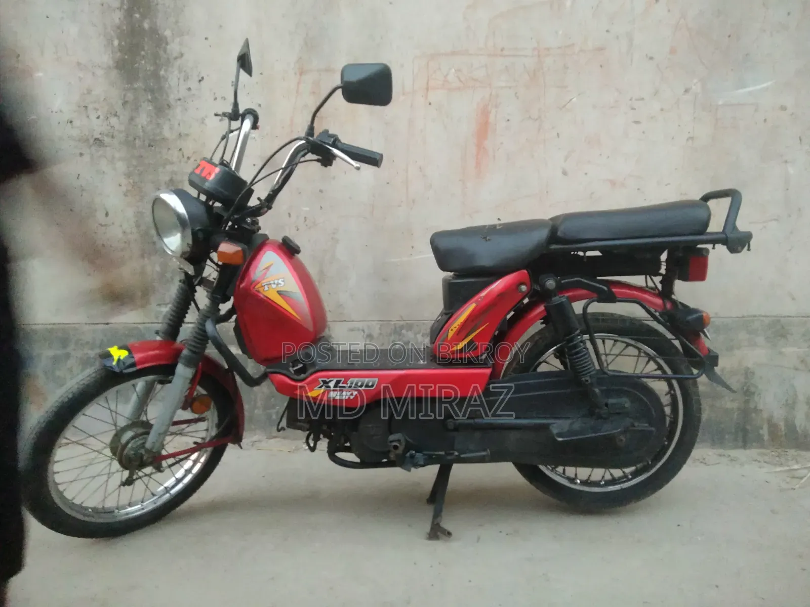 টিভিএস এক্সএল ১০০ আই-টাচ ২০২২ লাল