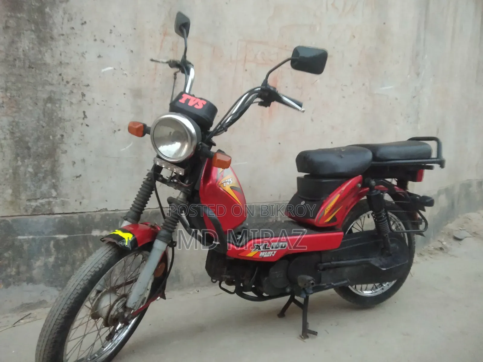 টিভিএস এক্সএল ১০০ আই-টাচ ২০২২ লাল