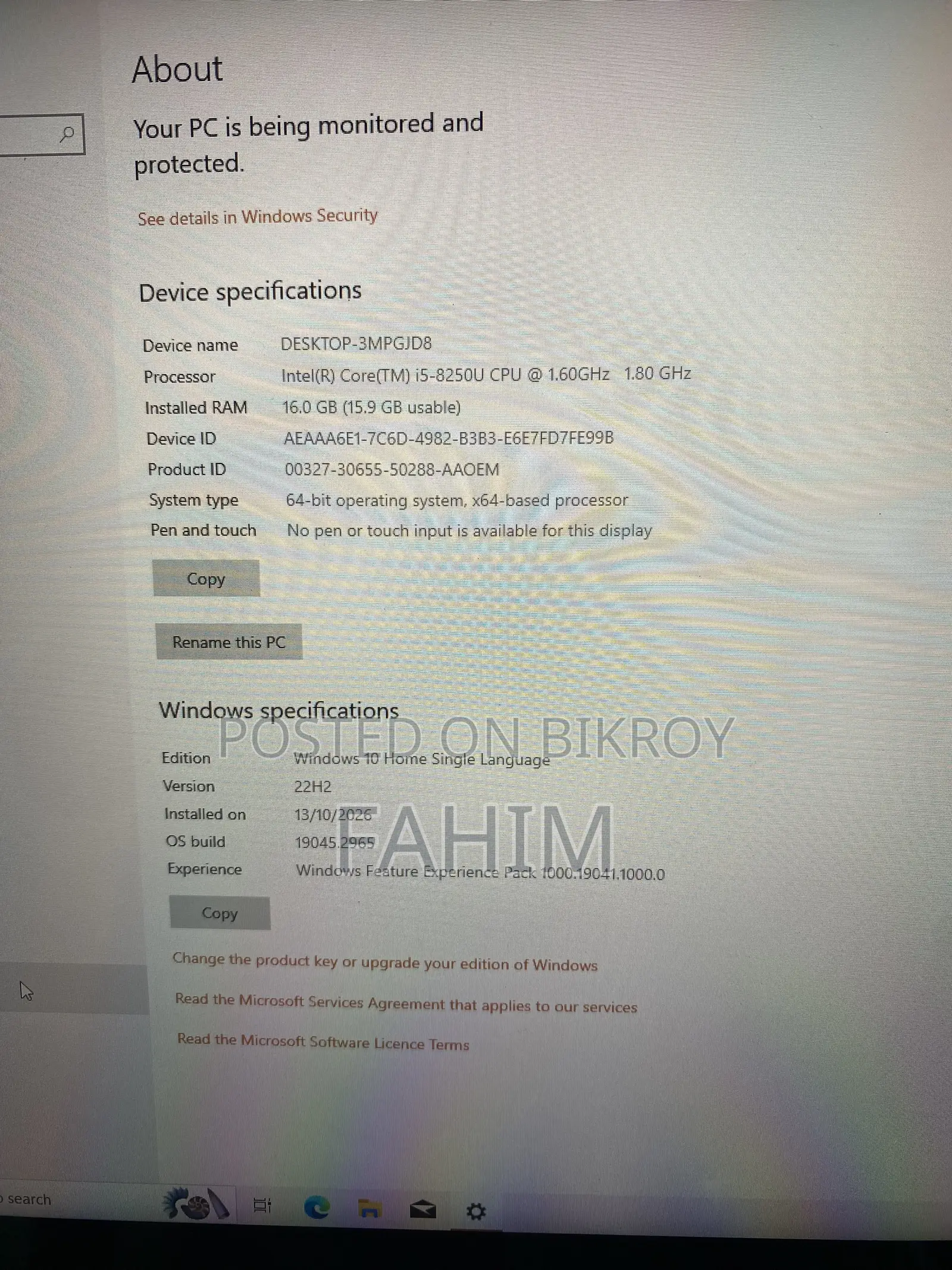 Laptop Lenovo 16GB Intel Core i5 eMMC 1T
