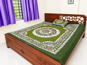 Large size Malaysian wood bed