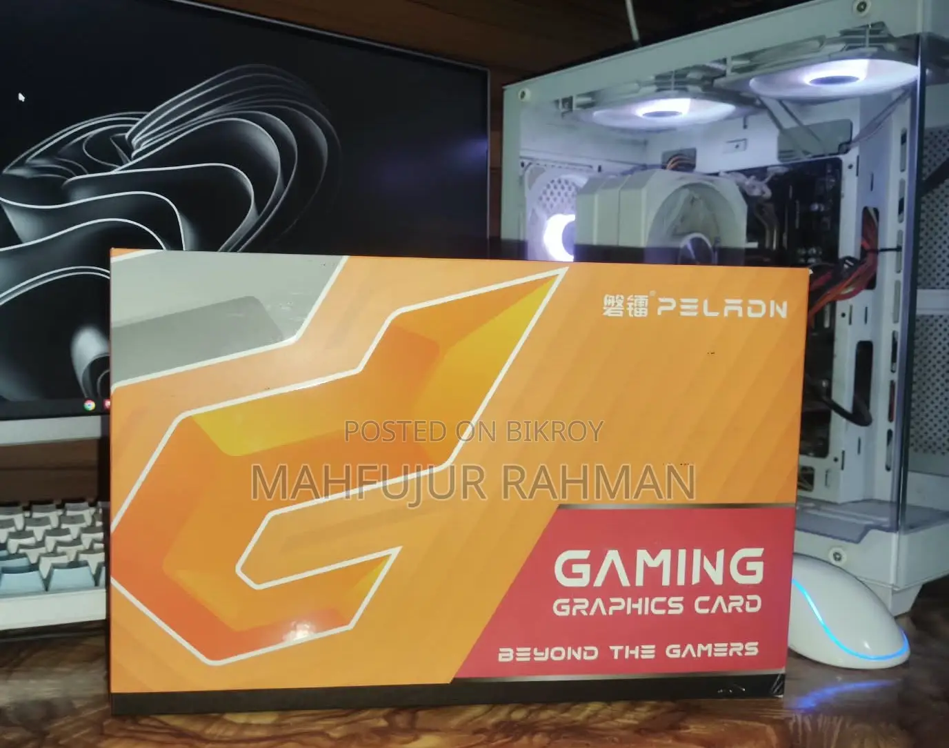 PELADN RX 580 8G 256Bit ডুয়াল ফ্যানস গেমিং গ্রাফিক্স কার্ড (ব্যবহৃত)