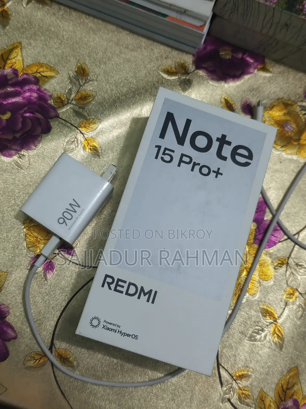 শাওমি রেডমি নোট ১৫ প্রো প্লাস ২৫৬ জিবি ব্ল্যাক