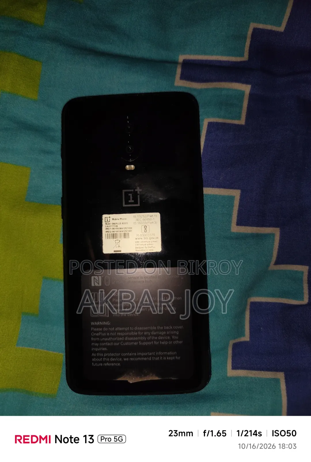 OnePlus 6T 128 GB Black