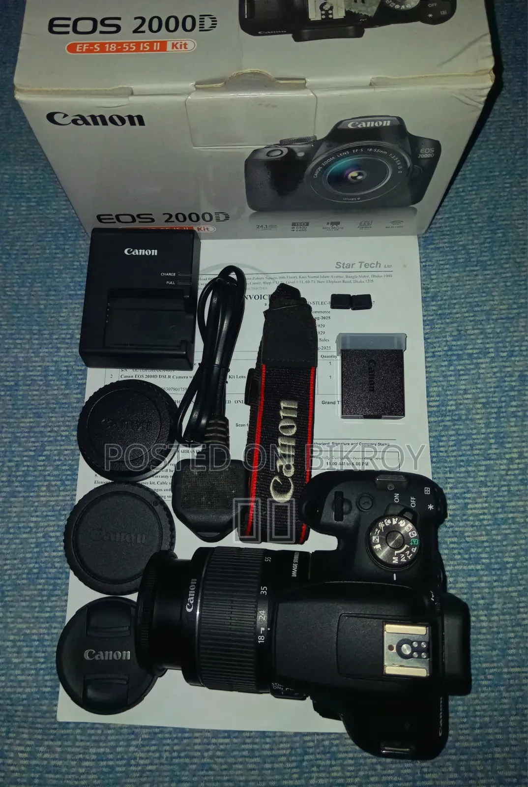 Canon 2000D Full HD Wi-Fi DSLR + Kit Lens
