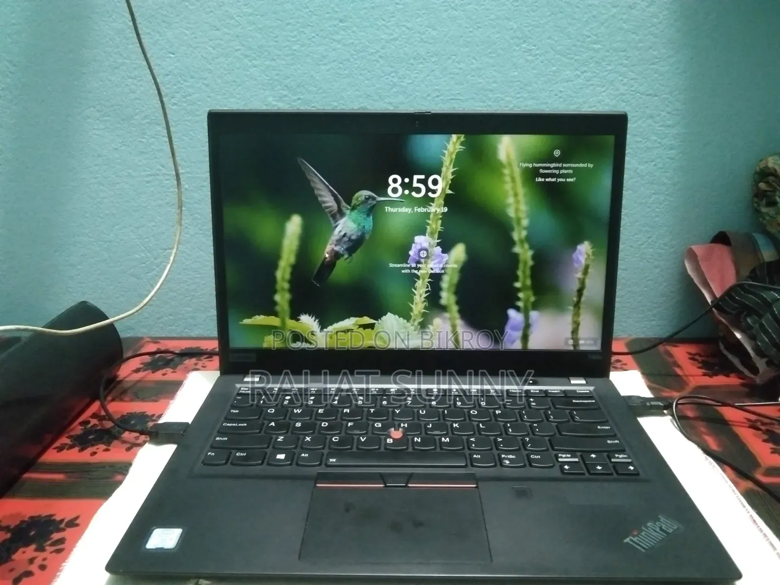Laptop Lenovo ThinkPad T490s 16GB Intel Core i5 SSD 256GB