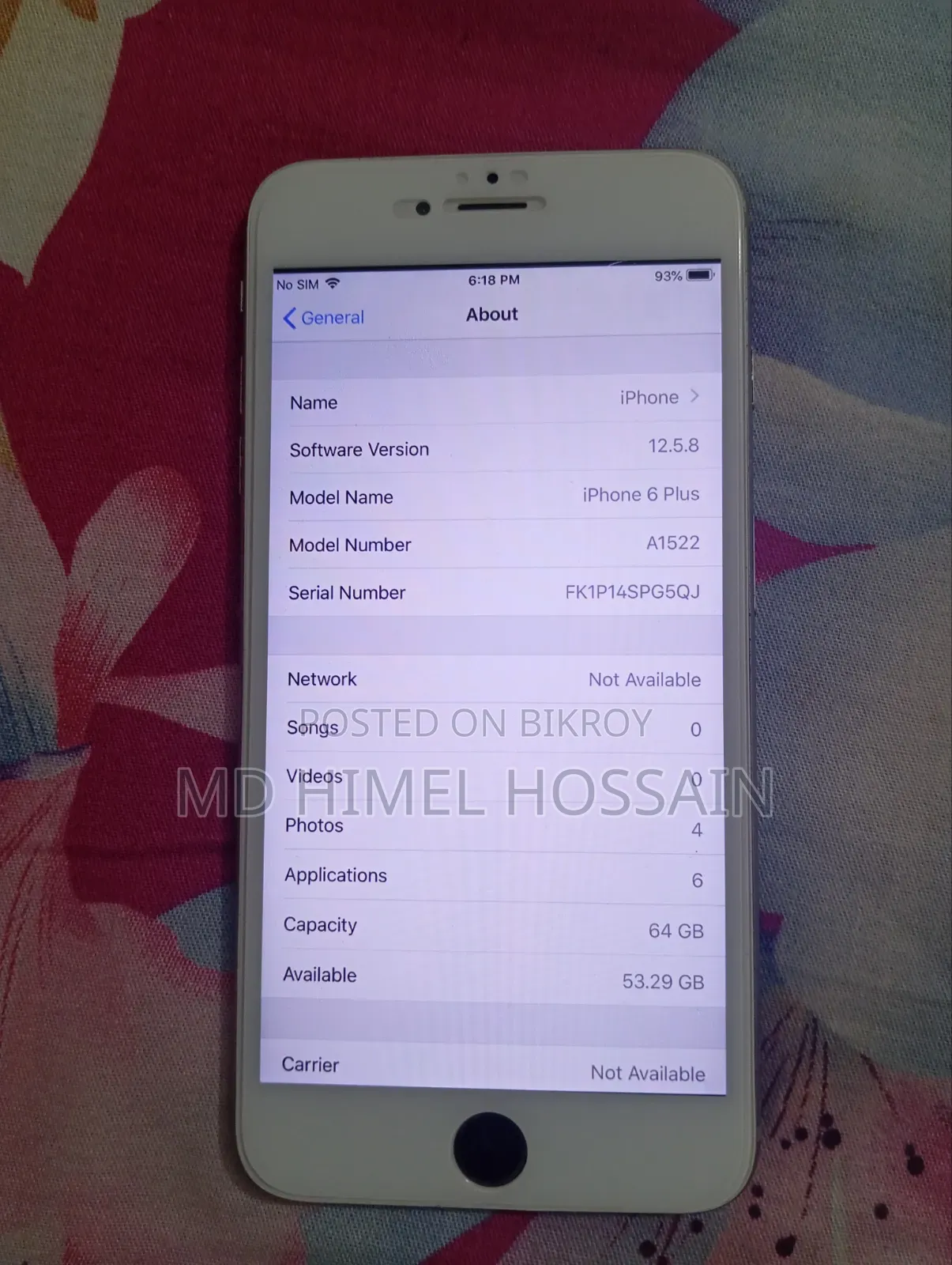 Apple iPhone 6 Plus 64 GB Silver