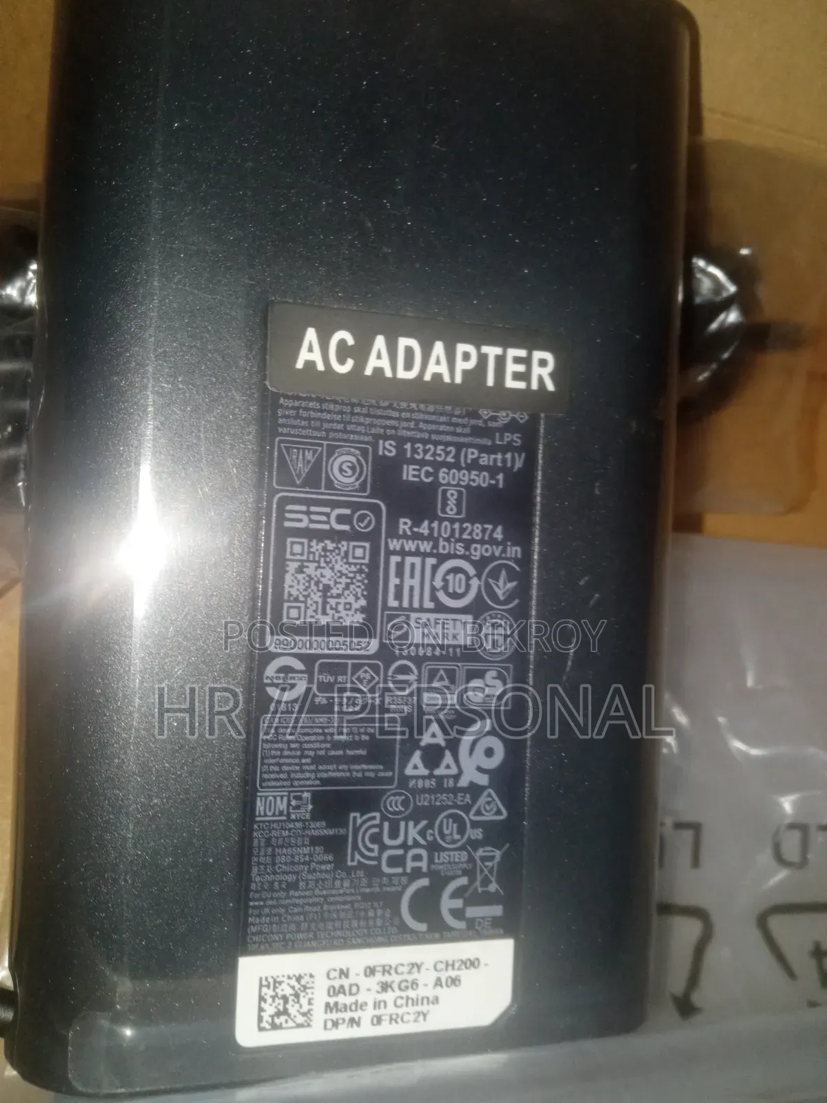 Laptop Power Charger Adapter 65W Small Port for Dell