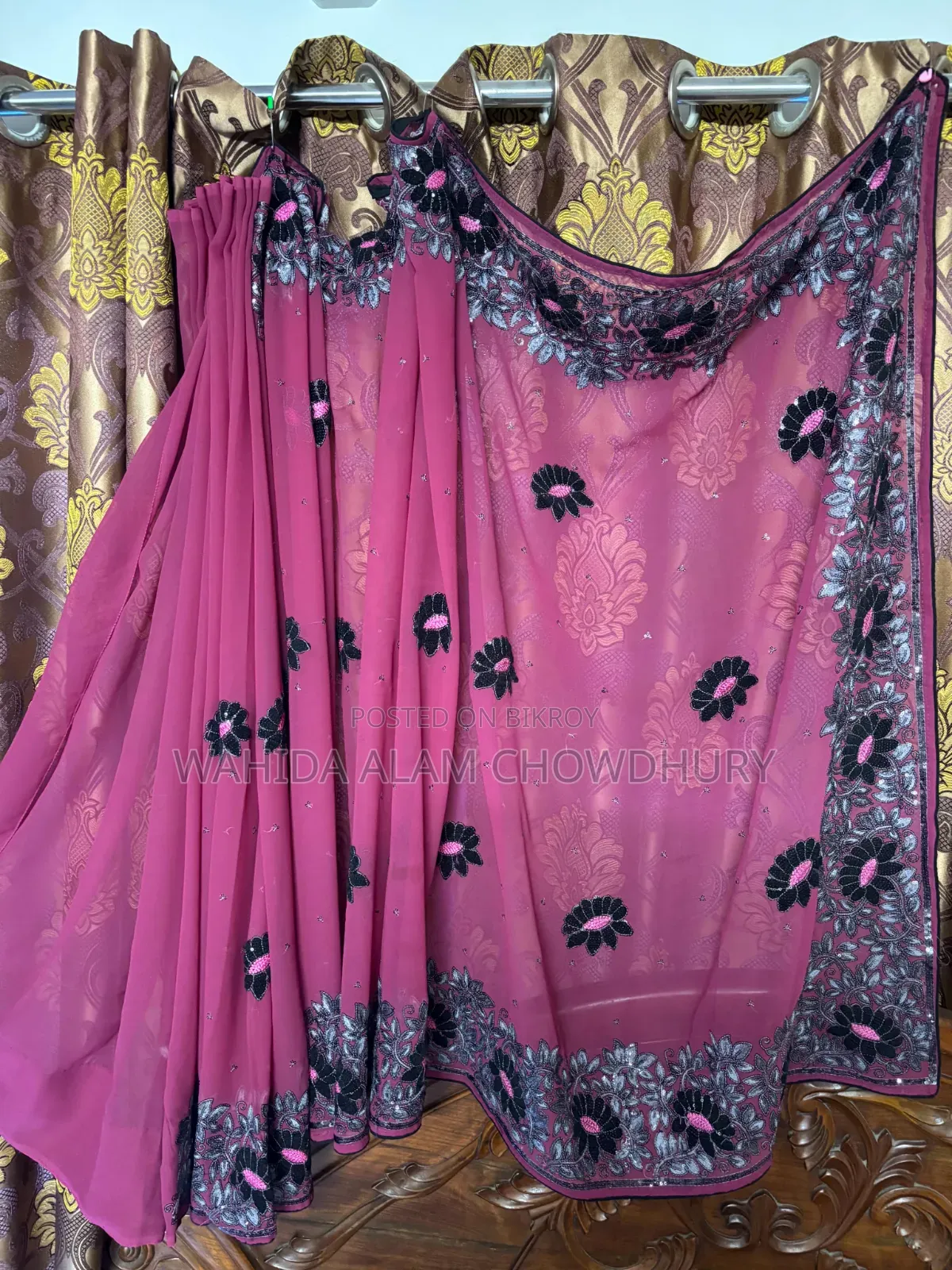 Embroidered Georgette Saree.