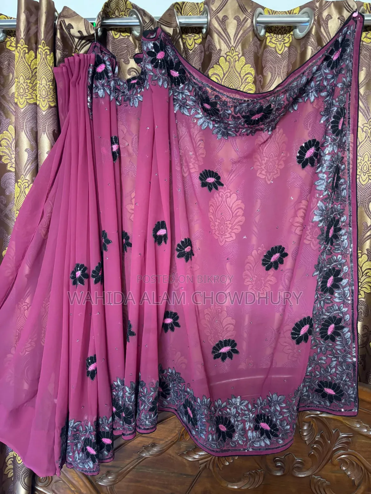 Embroidered Georgette Saree.