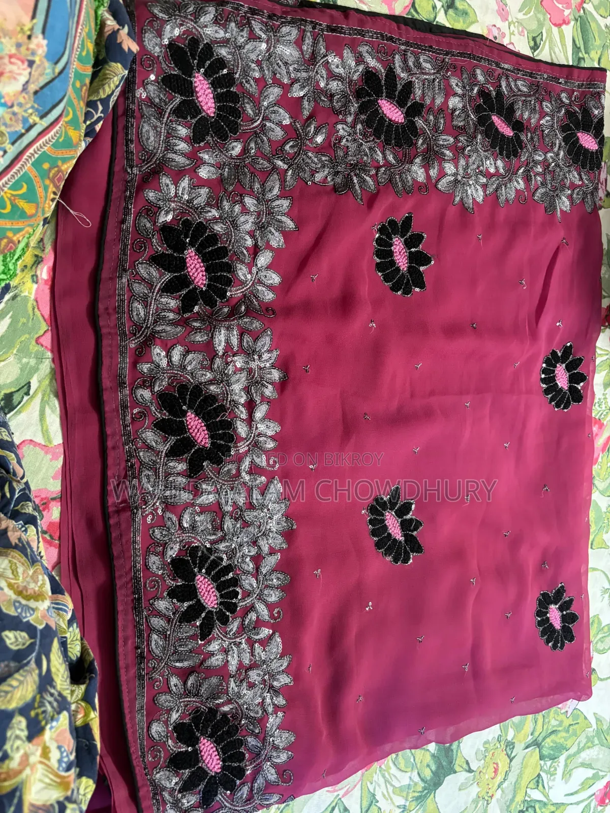 Embroidered Georgette Saree.