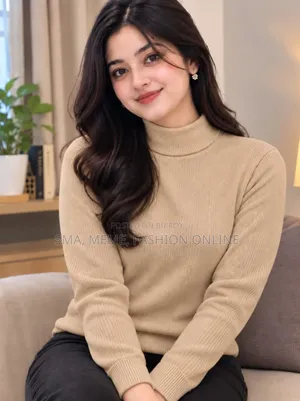 Premium Ribbed High Neck Sweater