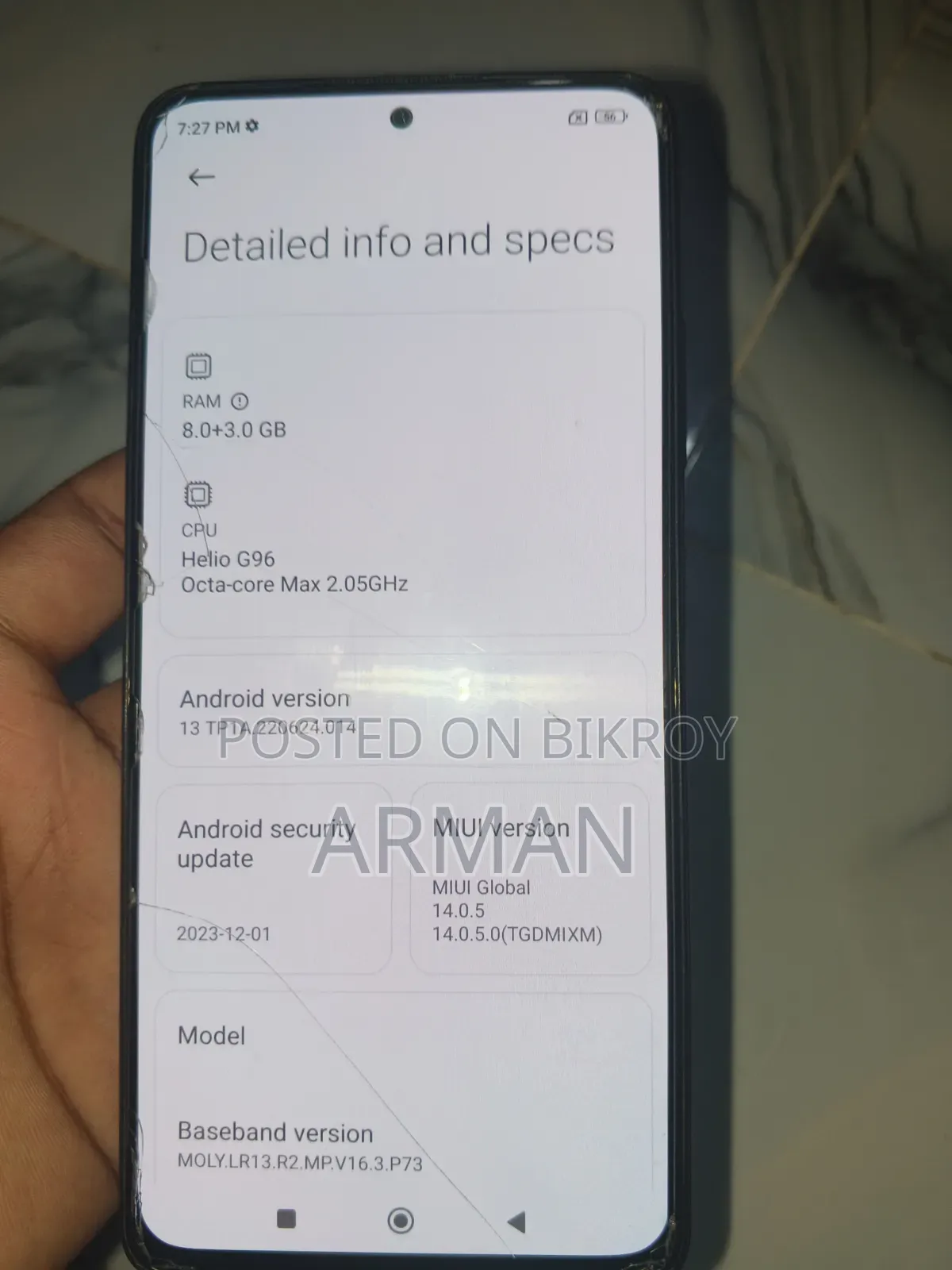 Xiaomi Redmi Note 11 Pro 128 GB Black