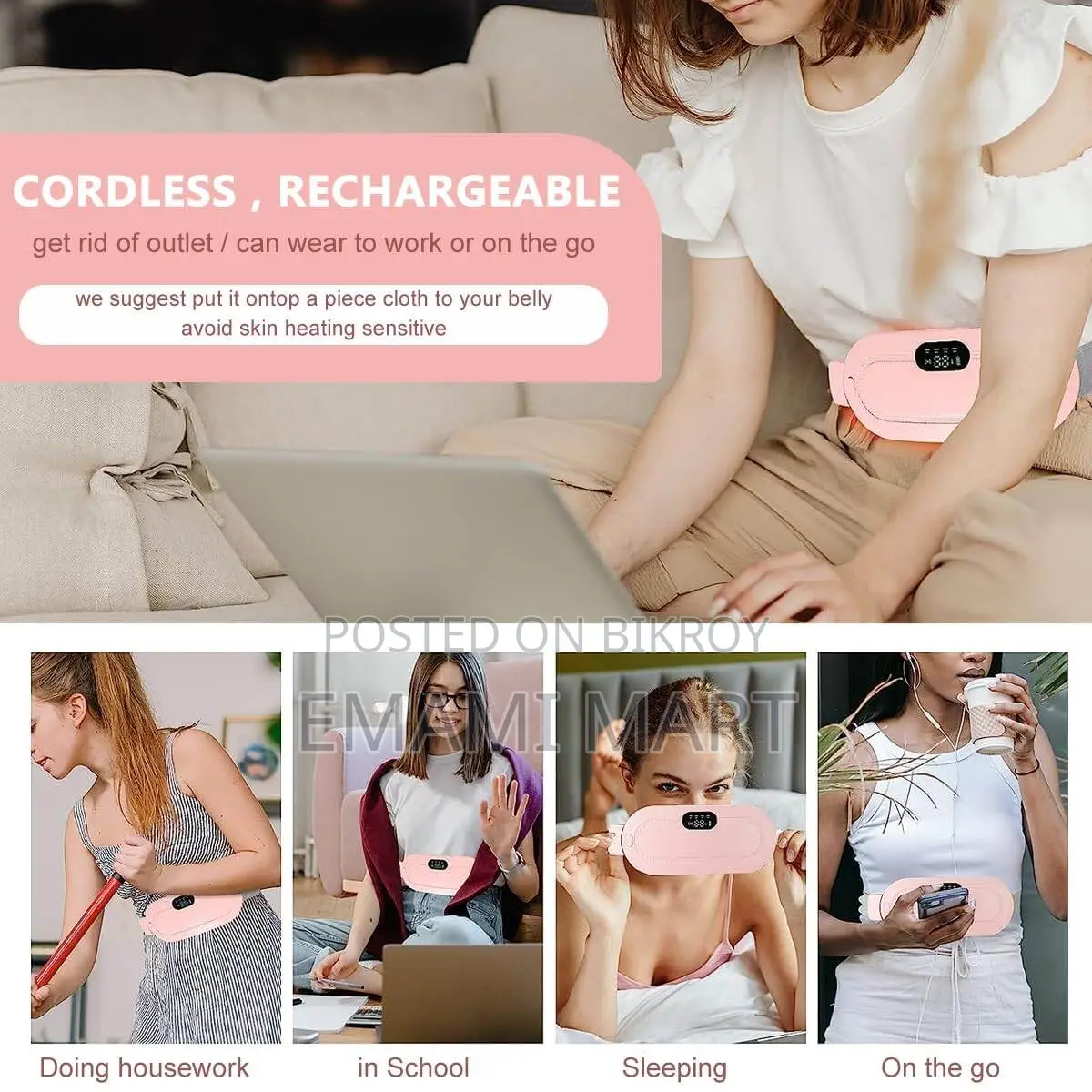 Heating Pad, Period Pain Relief Heating Belt