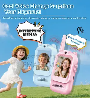 Video W.alkie T.alkies for Kids, Handheld 2 Pack Rechargeable Video In