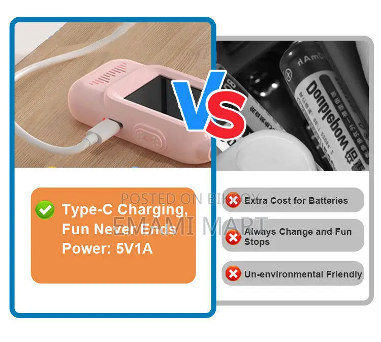 Video W.alkie T.alkies for Kids, Handheld 2 Pack Rechargeable Video In