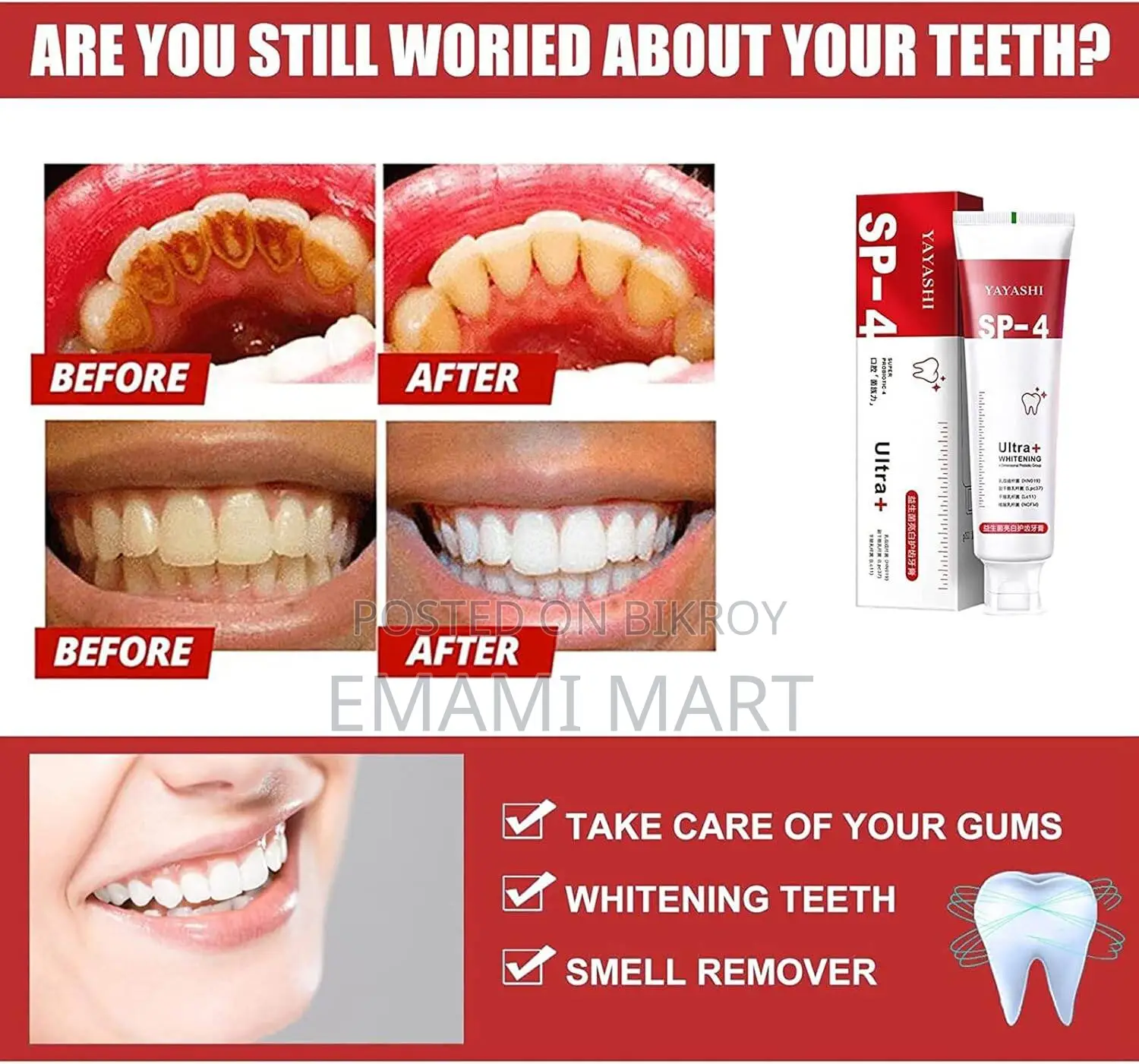 Yayashi SP-4 Probiotic Toothpaste – Fresh Breath