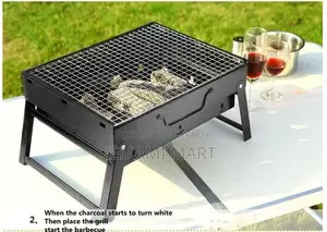 BAHELS Foldable Portable Charcole BBQ Grill, Stainless Steel Barbecue