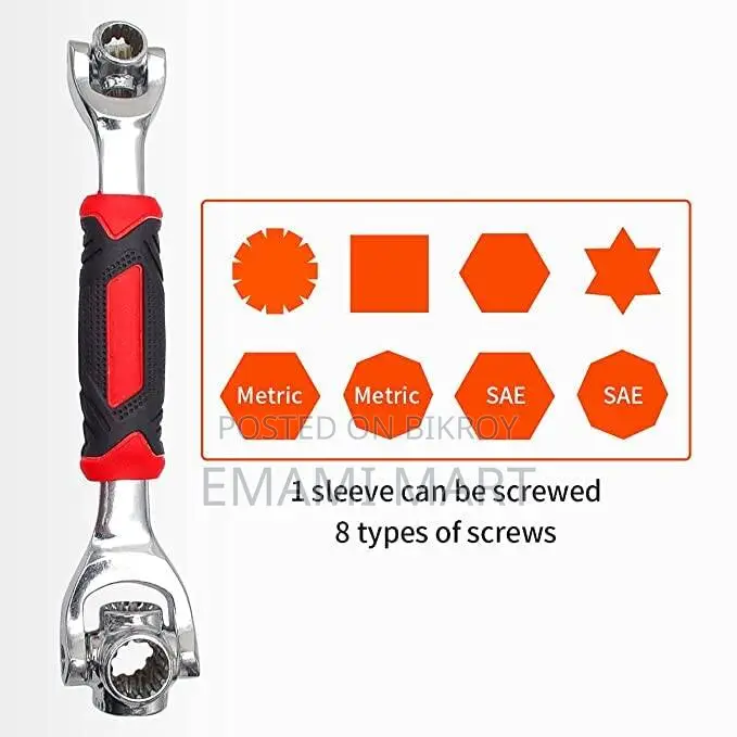 PassionateTiger wrench 48 in 1 Swivel Head Multi Tool Spanne Tools Soc
