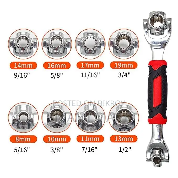 PassionateTiger wrench 48 in 1 Swivel Head Multi Tool Spanne Tools Soc