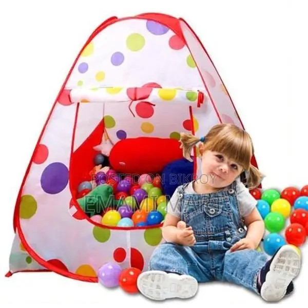 Tent Play House Toy With 50 Ball Set for Kids- Multicolor