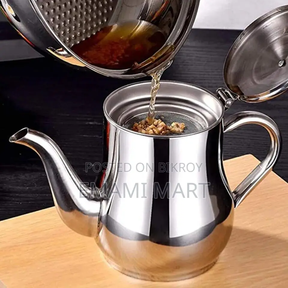 500ml Stainless Steel Oil Tank Large Capacity Oil Bottle Kitchen Oil F