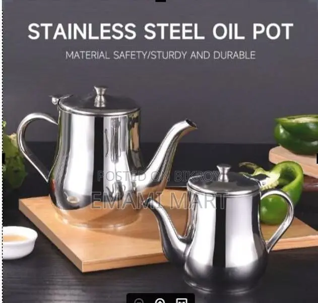 Big Size Stainless Steel Teapot with Filter Kitchen Oil Filter Pot Liq