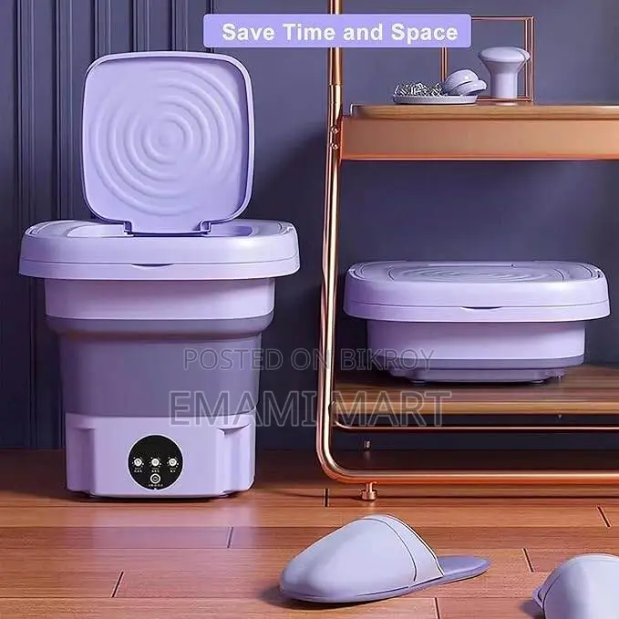 Folding Mini Washing Machine, Small Washing Machine 8L with 3 Modes De