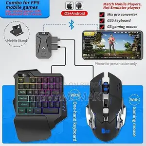 5 IN 1 Gaeirt One Hand Gaming Keyboard and Mouse Set